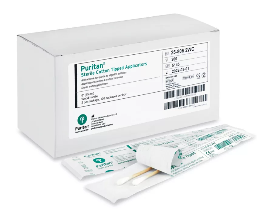 Puritan 6" Sterile Standard Foam Swab w/Polystyrene Handle