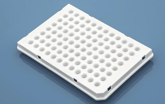 0.1mL half-Skirt PCR plates,  White, sterile, RNase and  DNase free